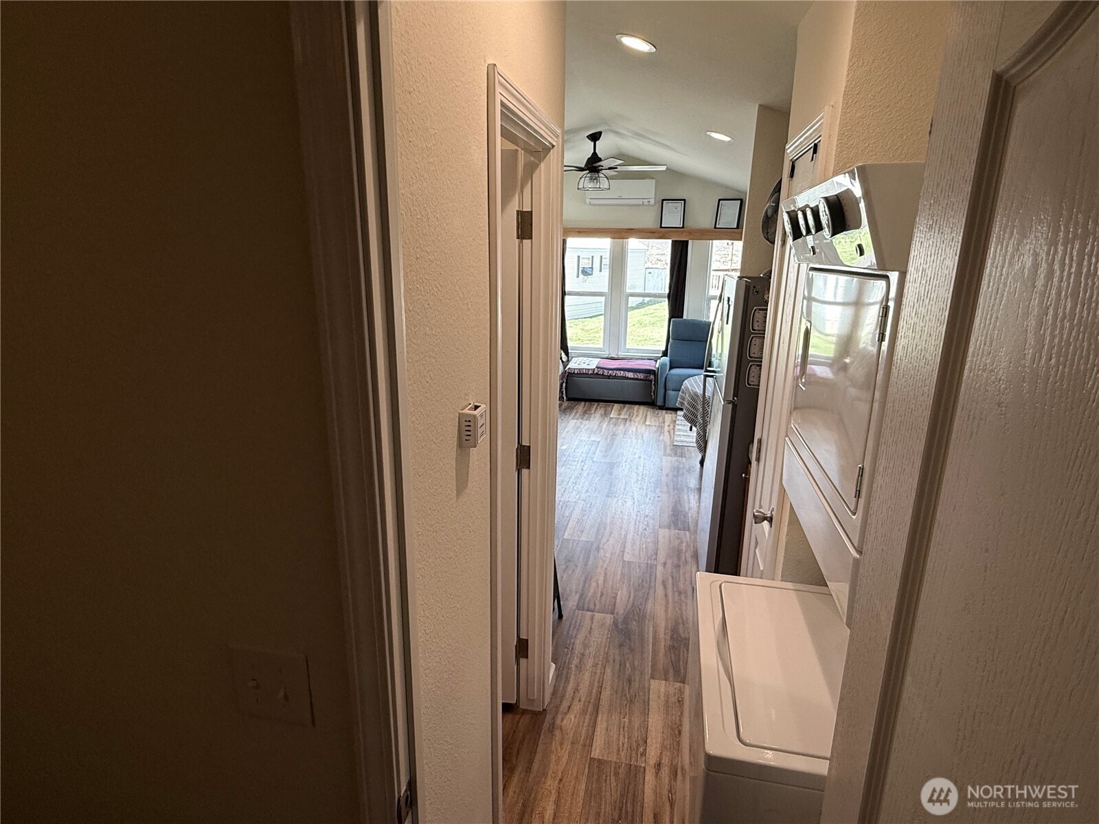 31465 Moore Road Northeast, Unit 801 Coulee City, WA 99115 - Photo 15 of 38 a view of a hallway view with wooden floor and staircase