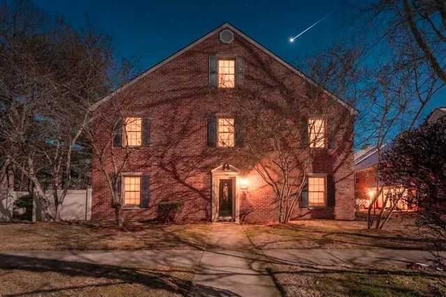 a front view of a house