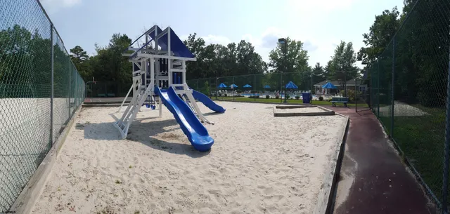 a view of outdoor space with swimming pool and porch