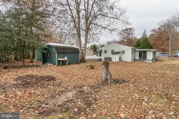 a view of a house with a yard and large tree