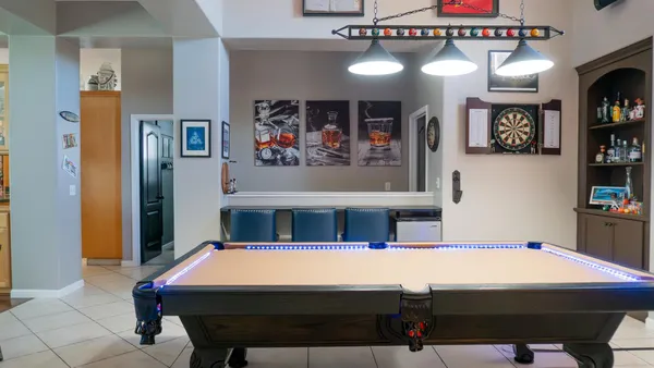 a room with musical instruments