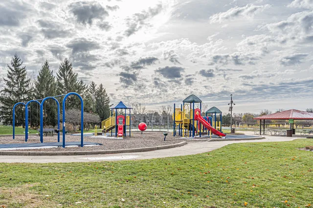 a view of outdoor space with garden and entertaining space