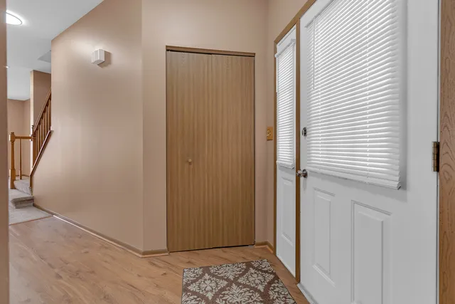 a view of a livingroom and a bathroom