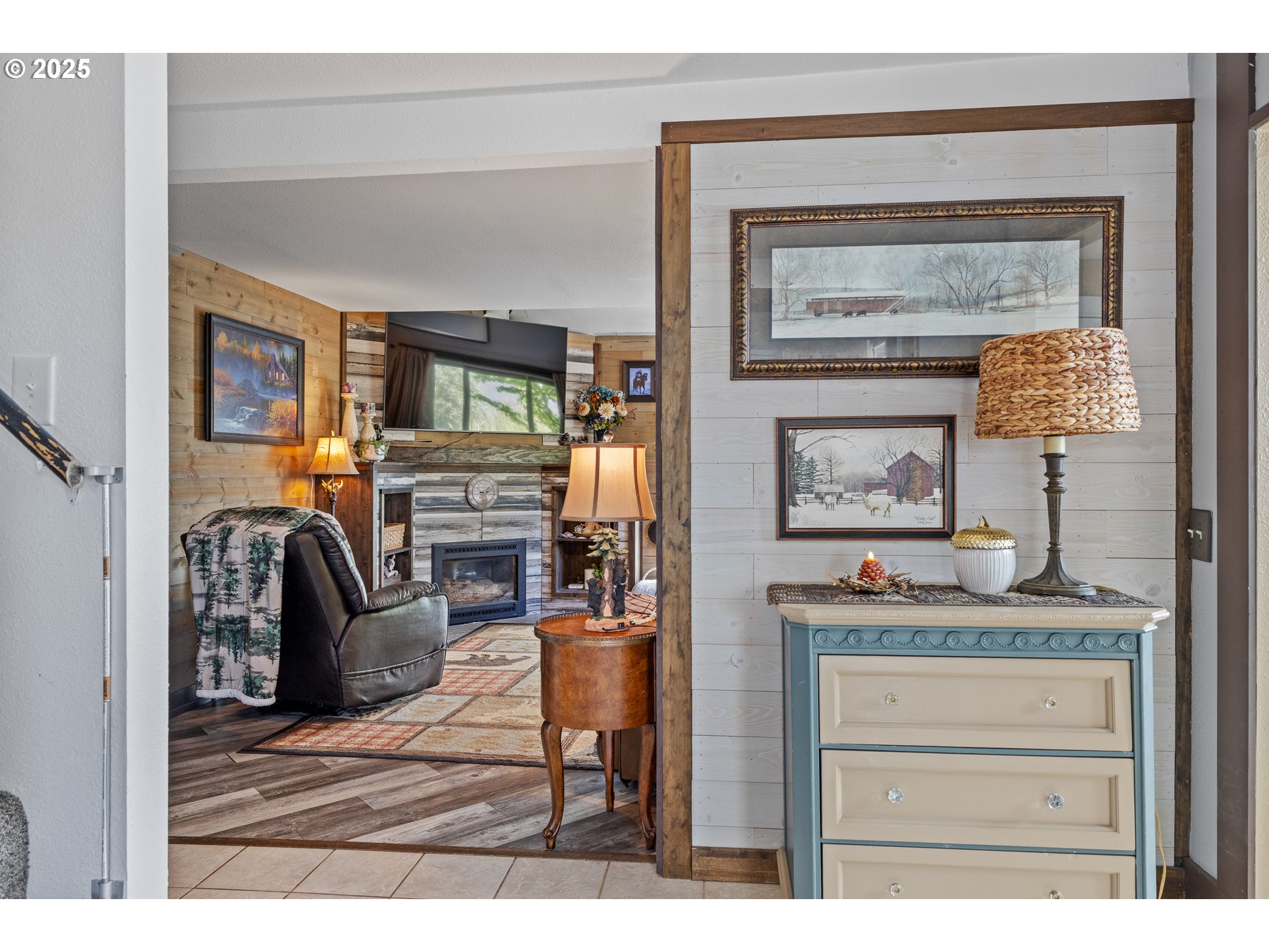 1753 20th Street Myrtle Point, OR 97458 - Photo 4 of 44 a living room with furniture and a fireplace