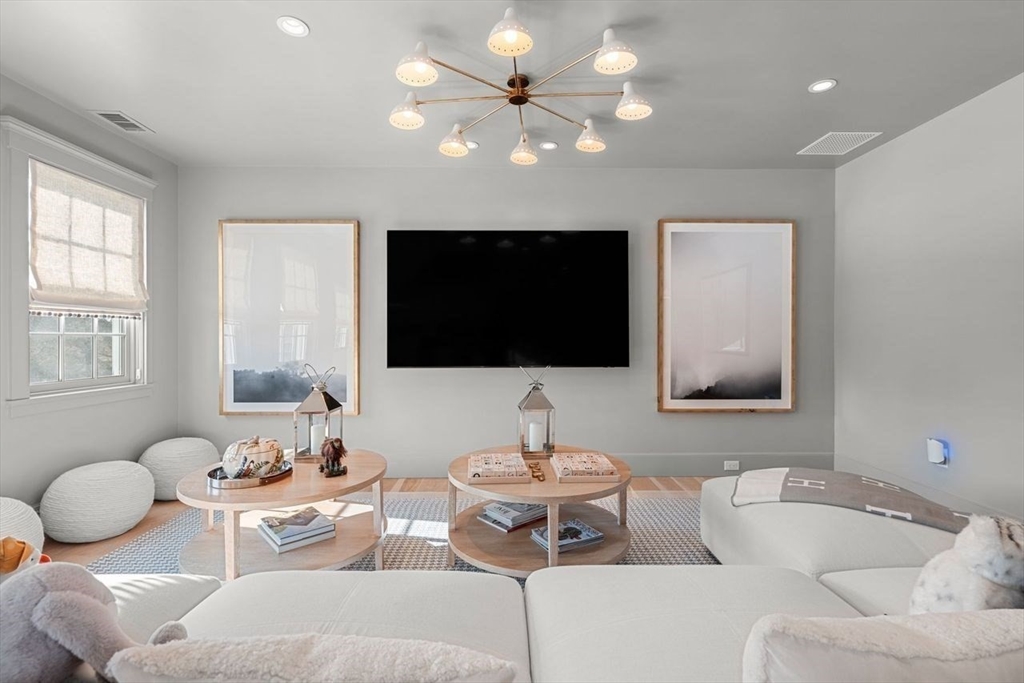 34 Brewster Road Nantucket, MA 02554 - Photo 26 of 40 a living room with furniture and a flat screen tv