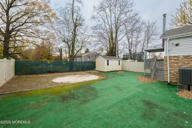 a view of a backyard with a garden