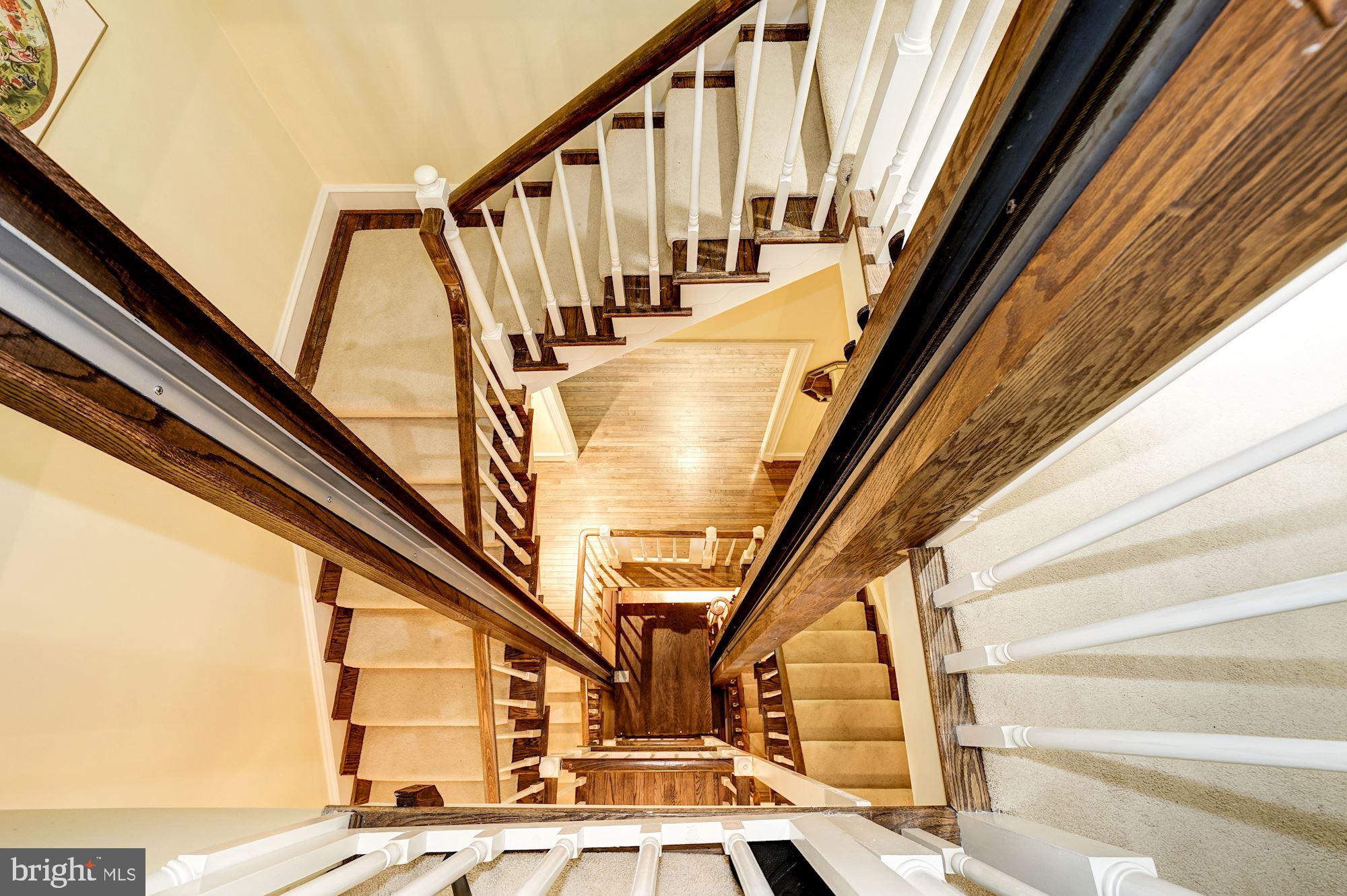 1312 Skipwith Road McLean, VA 22101 - Photo 8 of 47 Bird's Eye View of Staircase