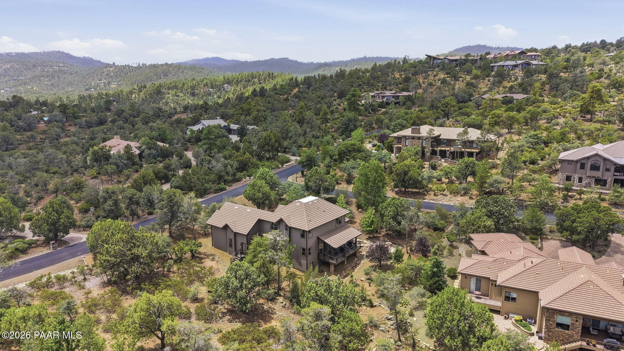 2144 Forest Mountain Road Prescott, AZ 86303 - Photo 45 of 51 54-Aerial Back 2