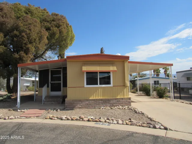 a front view of a house