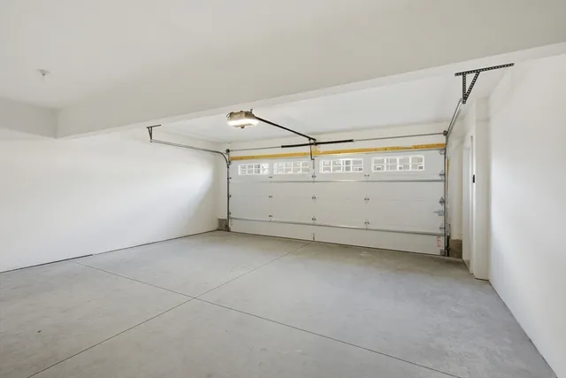 a view of a garage