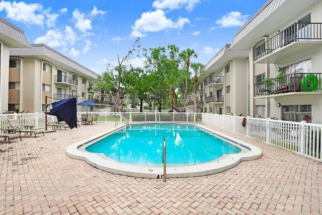 a view of outdoor space yard swimming pool and patio