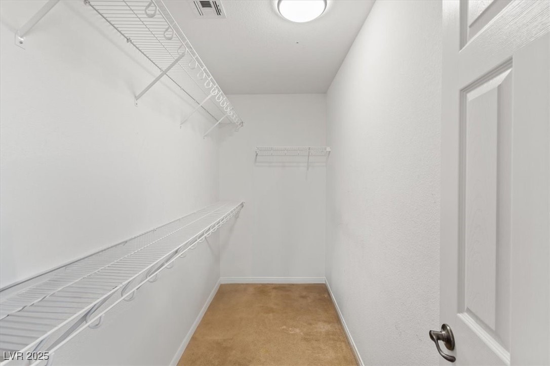 9116 Alpine Grove Avenue, Unit 103 Las Vegas, NV 89149 - Photo 21 of 30 Walk in closet featuring light carpet