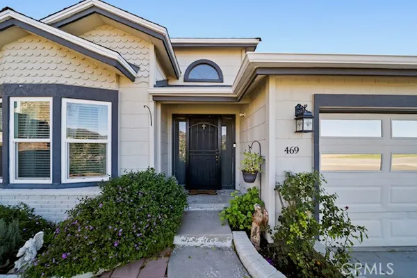 a front view of a house