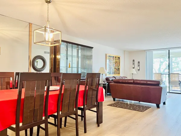 a living room with furniture and window