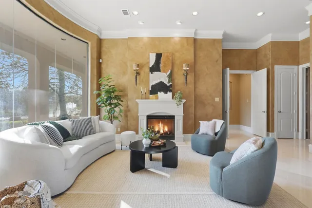 a kitchen with lots of counter top space and stainless steel appliances