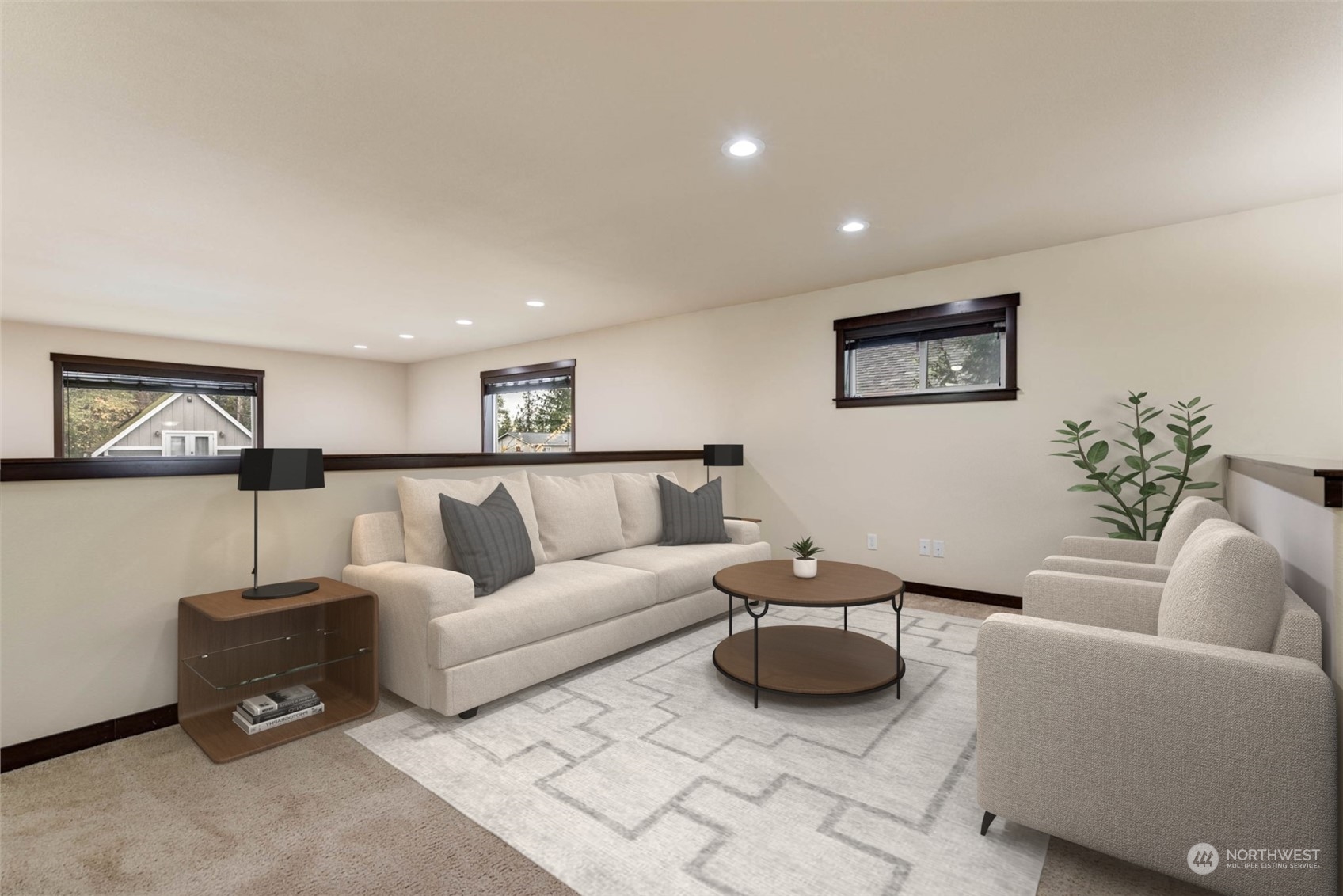 448 Barry Loop Mount Vernon, WA 98274 - Photo 21 of 40 a living room with furniture and a potted plant
