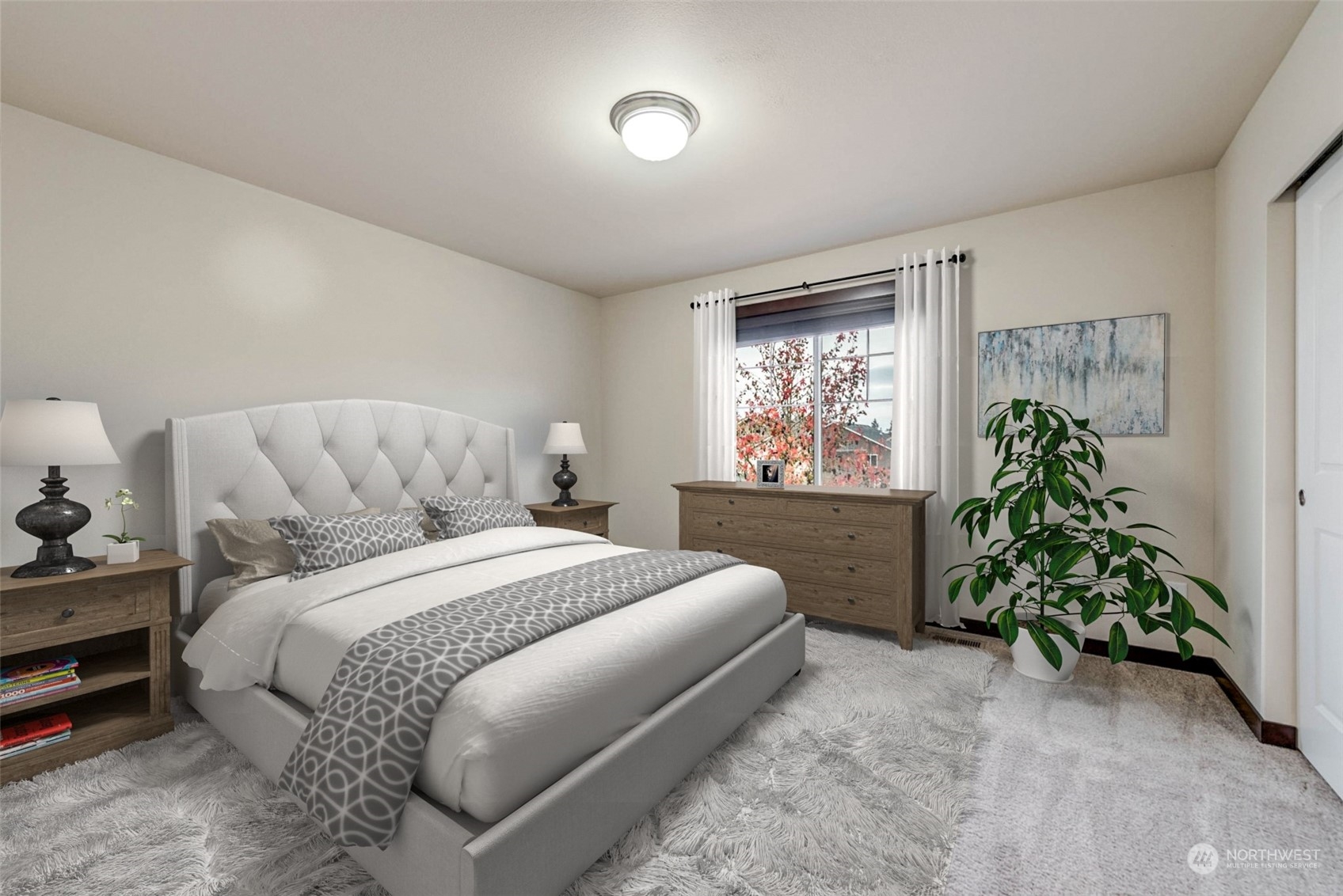 448 Barry Loop Mount Vernon, WA 98274 - Photo 32 of 40 a bedroom with a bed and a window