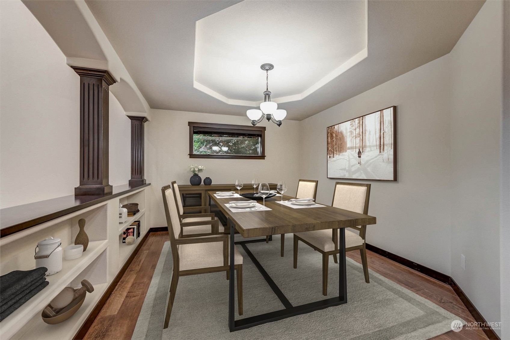 448 Barry Loop Mount Vernon, WA 98274 - Photo 9 of 40 a view of a dining room with furniture window and wooden floor