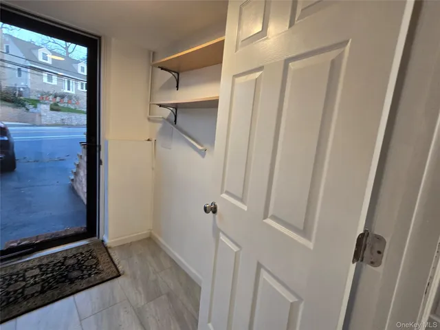 a bathroom with a sink and shower