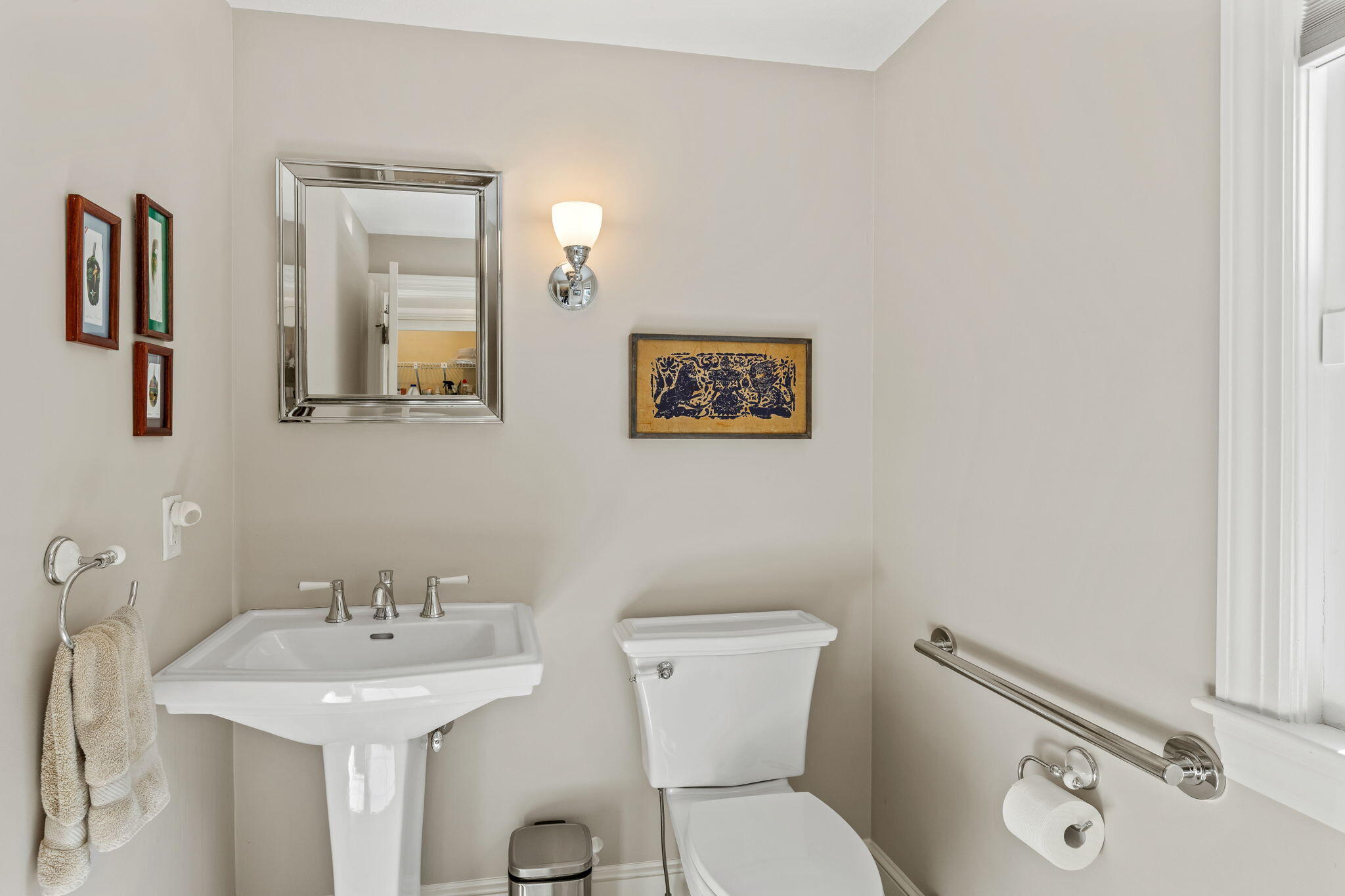 29 Amanda Court Cotuit, MA 02635 - Photo 24 of 45 a bathroom with a toilet sink and mirror