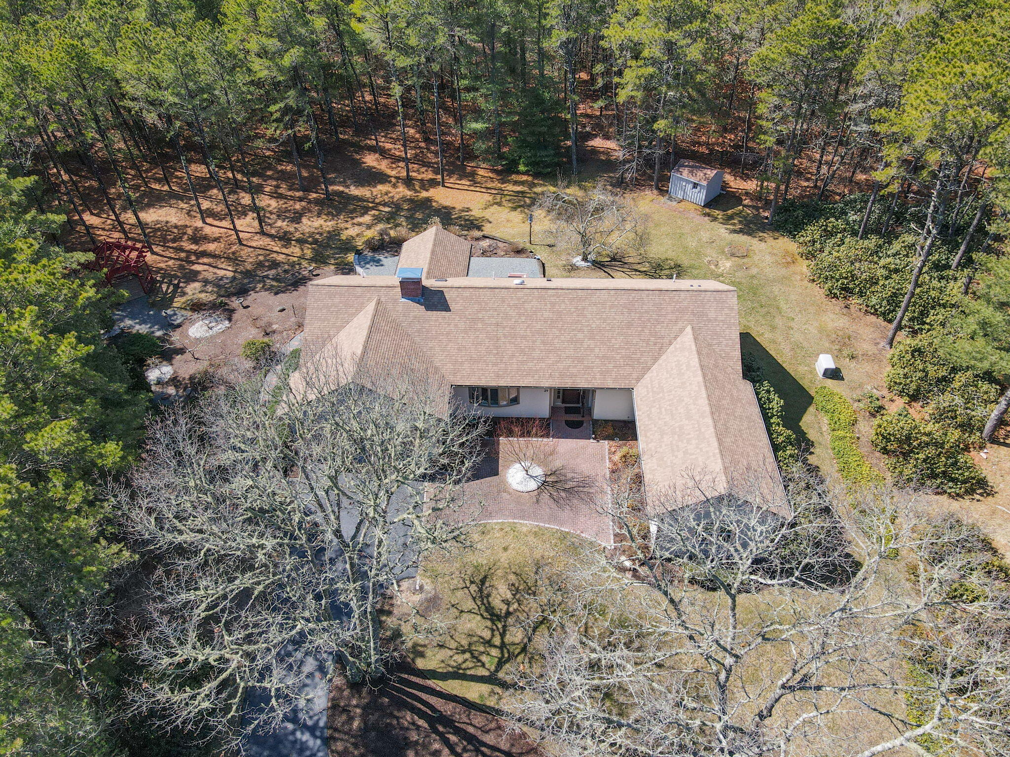 29 Amanda Court Cotuit, MA 02635 - Photo 36 of 45 a view of a house with a yard