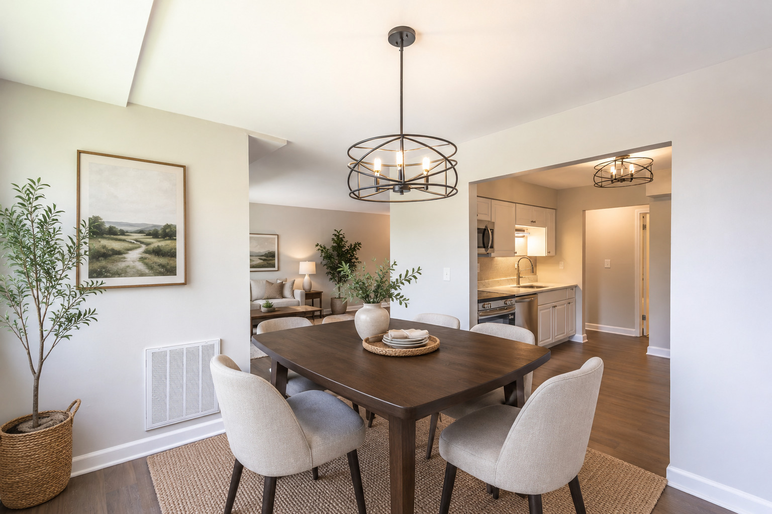 450 Raintree Court, Unit 2B Glen Ellyn, IL 60137 - Photo 8 of 28 a view of a dining room with furniture window and wooden floor