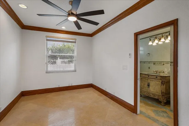 a view of an empty room