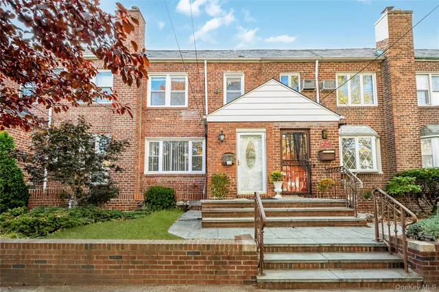 a front view of a house