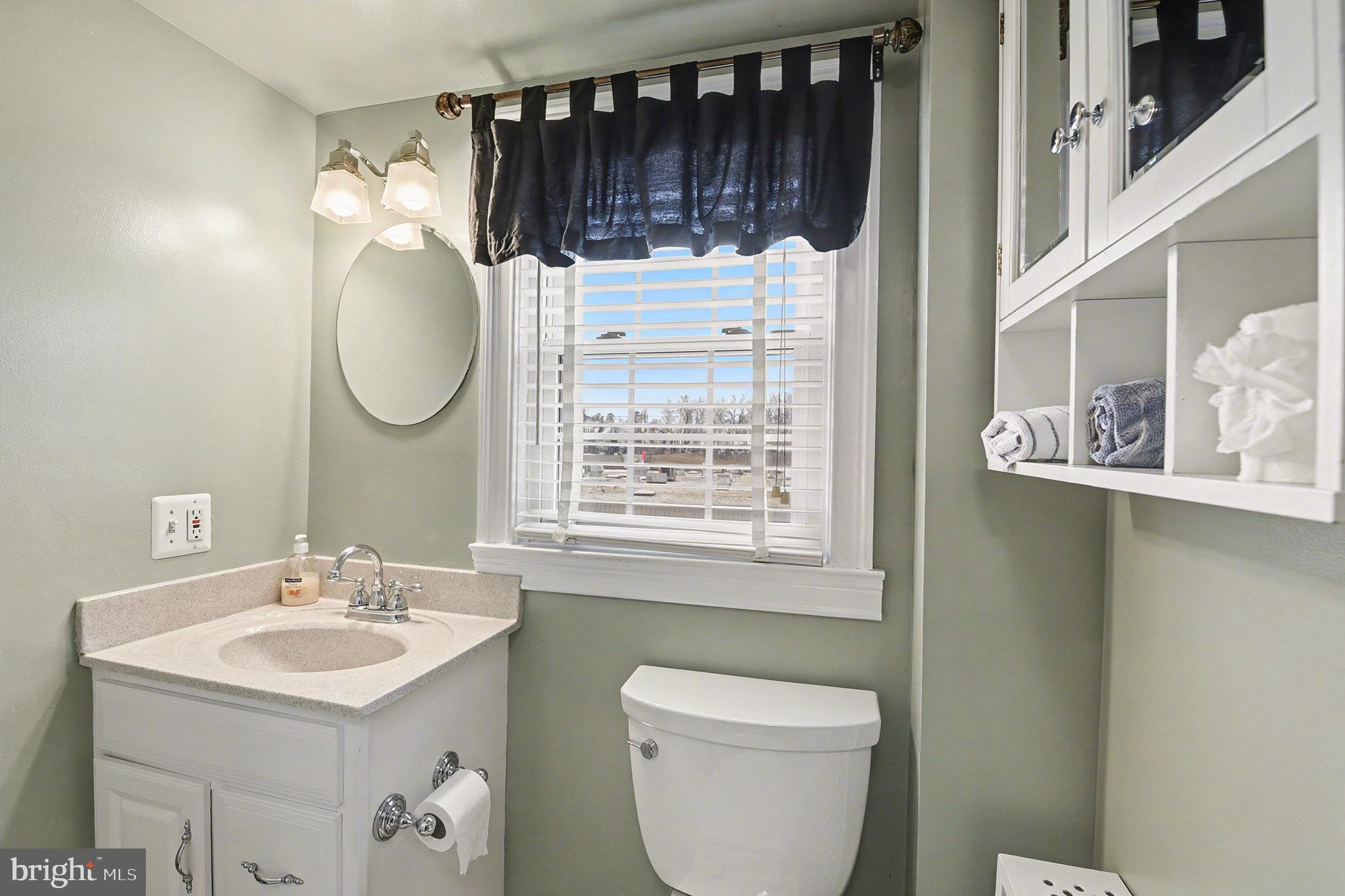 1424 East Joppa Road Baltimore, MD 21286 - Photo 19 of 30 a bathroom with a sink a mirror and a toilet