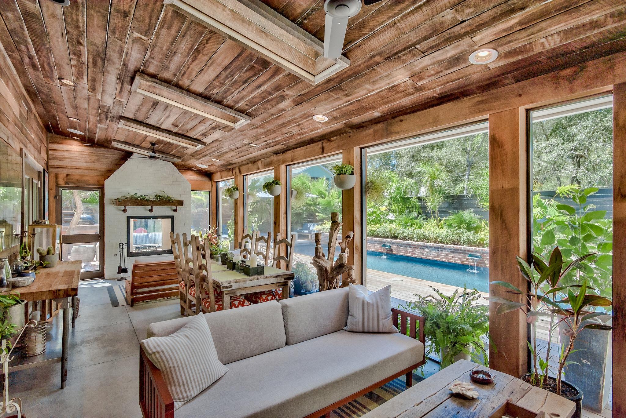 102 Camp Creek Road South Inlet Beach, FL 32461 - Photo 35 of 58 a living room with furniture and a large window