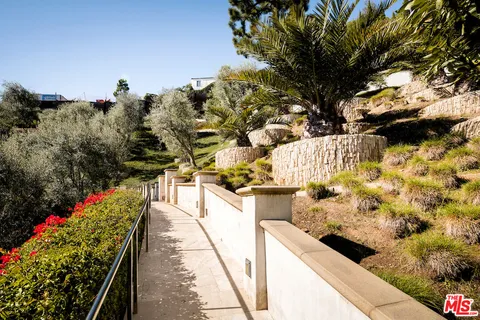 an aerial view of a balcony with outdoor space
