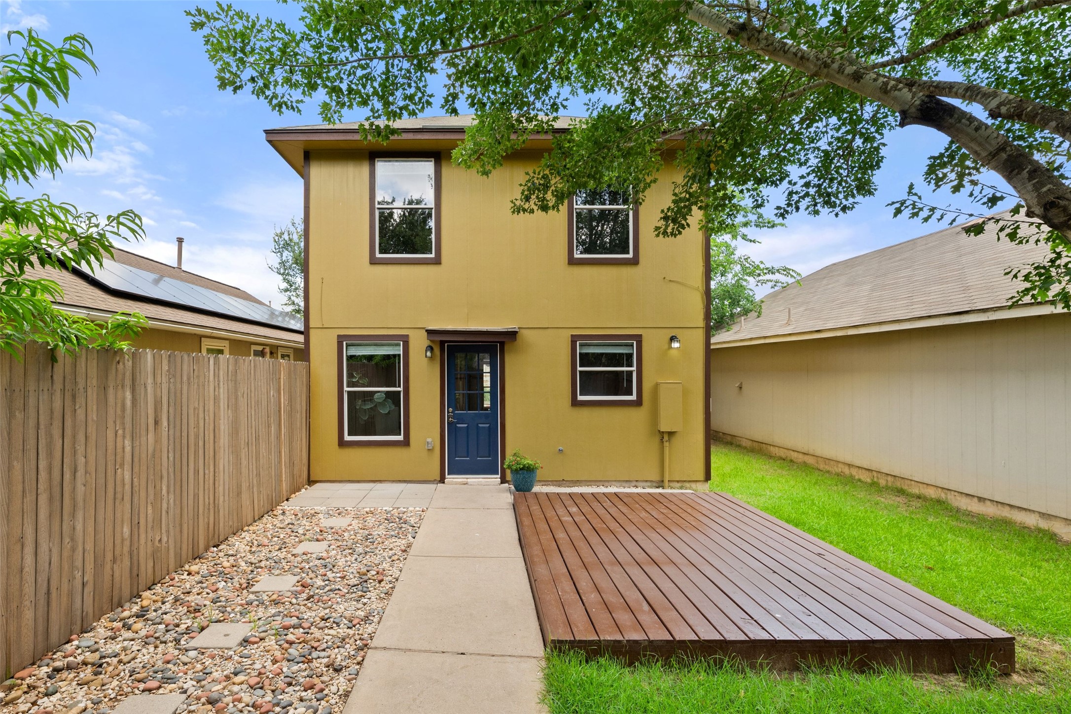 4529 Best Way Austin, TX 78725 - Photo 22 of 34 Private backyard with deck and alley access
