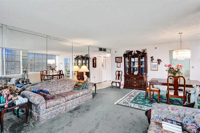 a living room filled with furniture