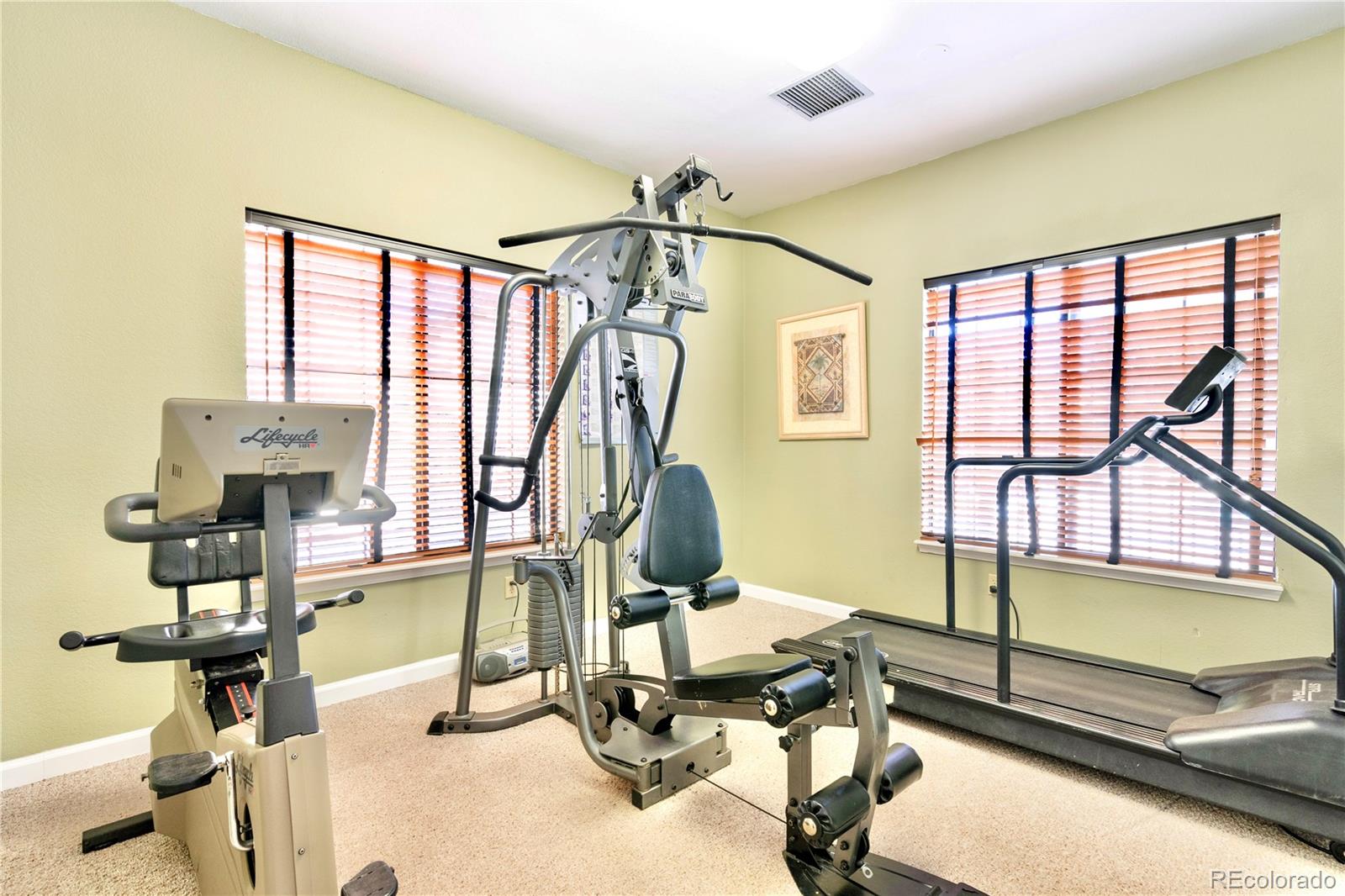 2170 Alicia Point, Unit 102 Colorado Springs, CO 80919 - Photo 30 of 37 a view of a room with gym equipment