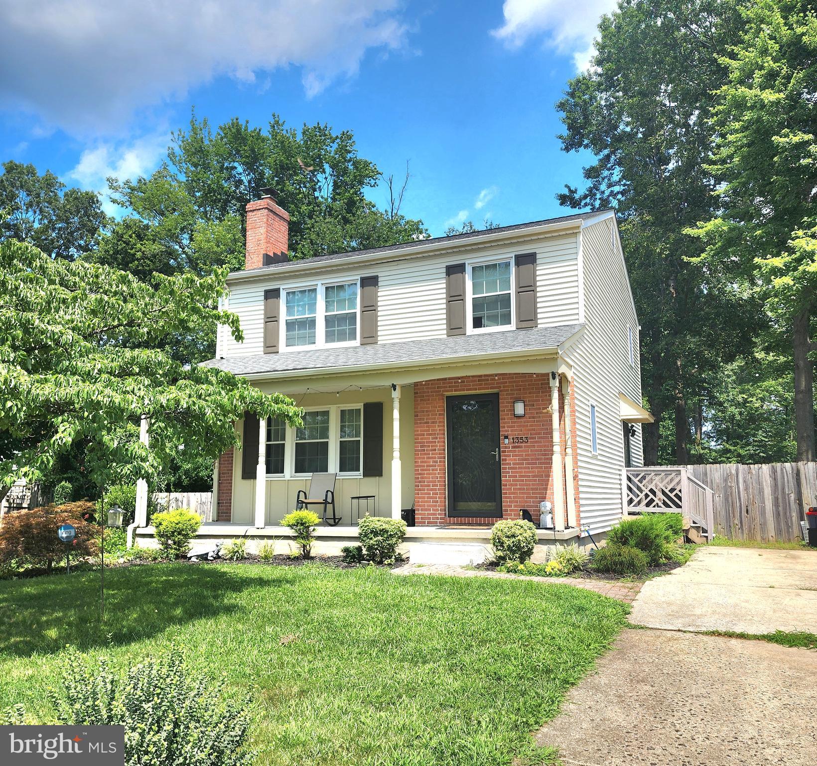 1353 Sweetbriar Lane Bel Air, MD 21014 - Photo 1 of 43 a front view of a house with a yard and porch