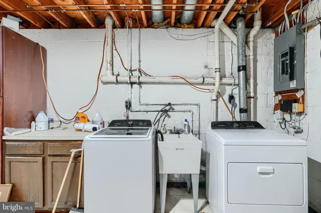 a room with furniture