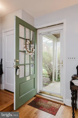 a view of a living room and a window