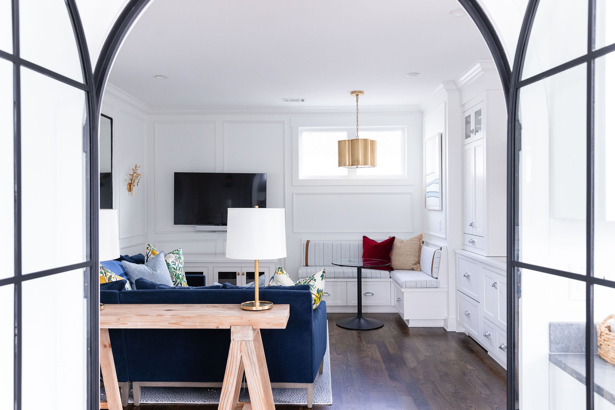 1507 Eliot Road Franklin, TN 37064 - Photo 50 of 67 a living room with furniture a flat screen tv and a table