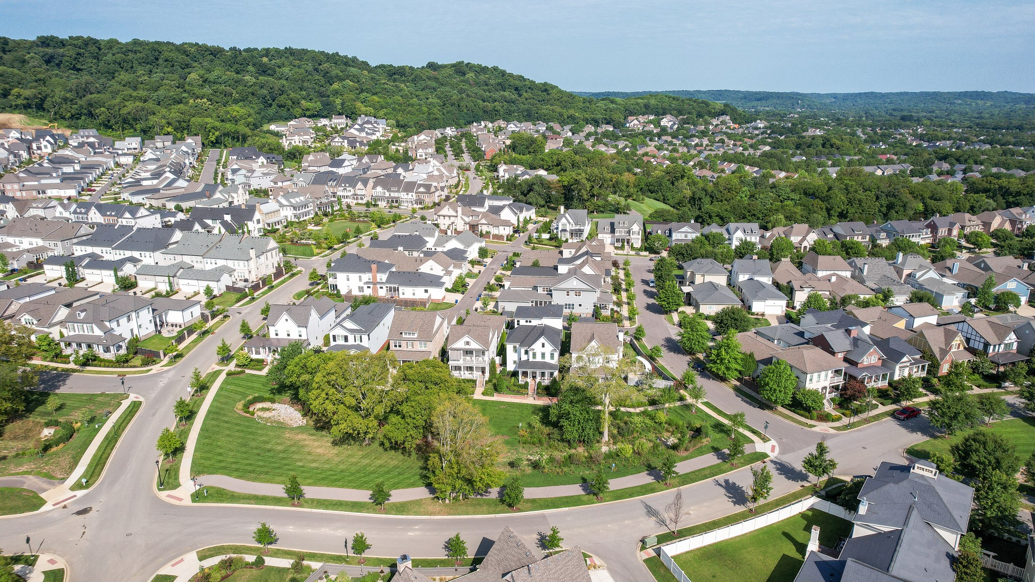 1507 Eliot Road Franklin, TN 37064 - Photo 61 of 67 an aerial view of residential houses with outdoor space and trees
