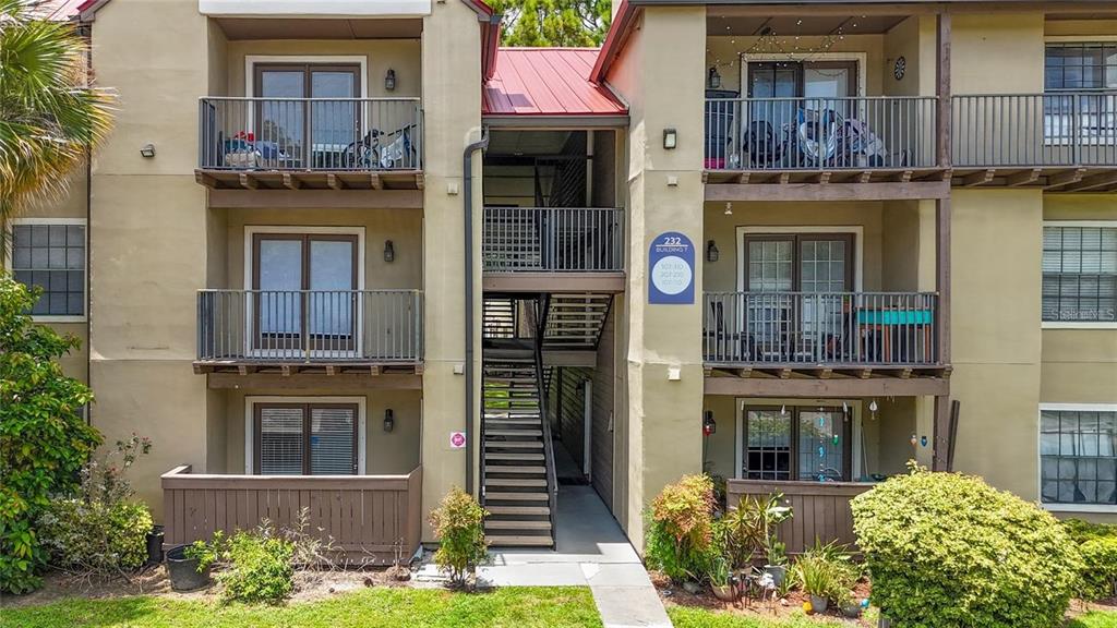 a front view of a multi story residential apartment building