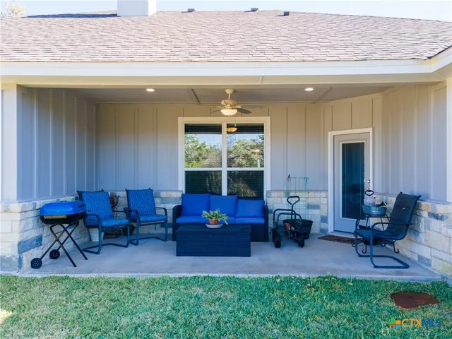 a living room filled with furniture