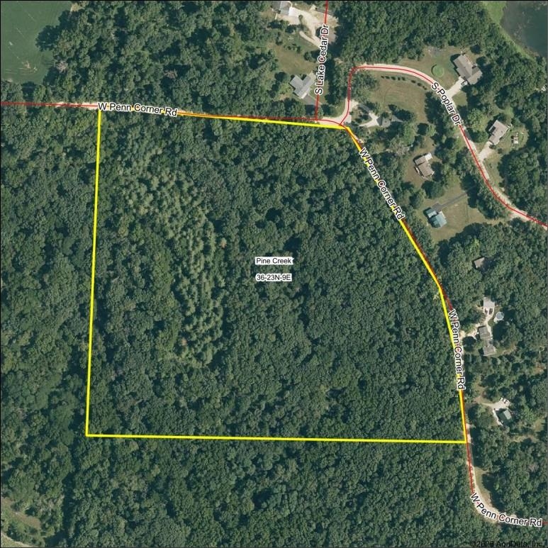 25 Ac /- West Penn Corner Road Oregon, IL 61061 - Photo 7 of 15 an aerial view of a yard