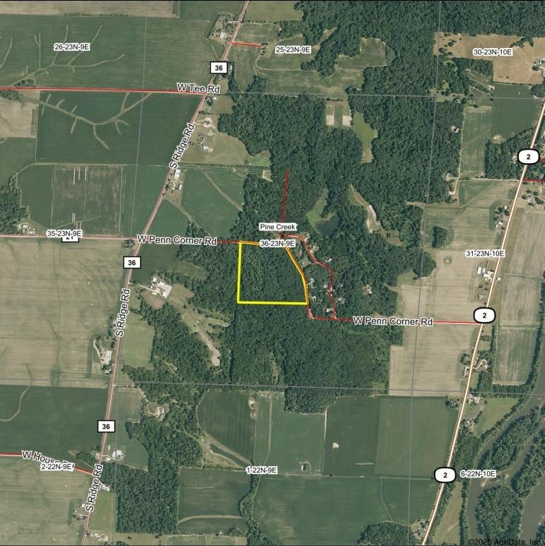 25 Ac /- West Penn Corner Road Oregon, IL 61061 - Photo 8 of 15 an aerial view of a houses