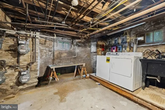 a view of storage and utility room