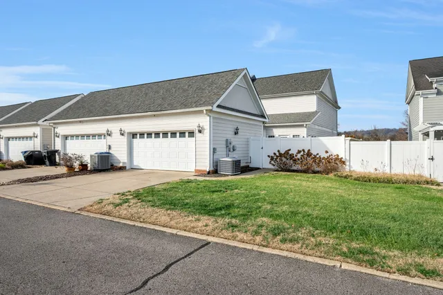 a view of a lake with houses