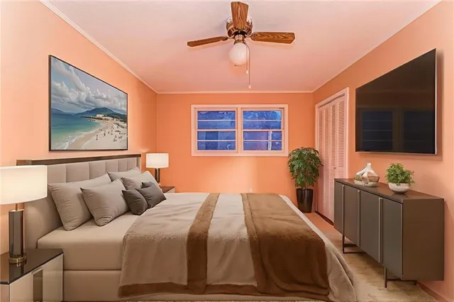 a kitchen with stainless steel appliances granite countertop wooden cabinets a sink and a refrigerator