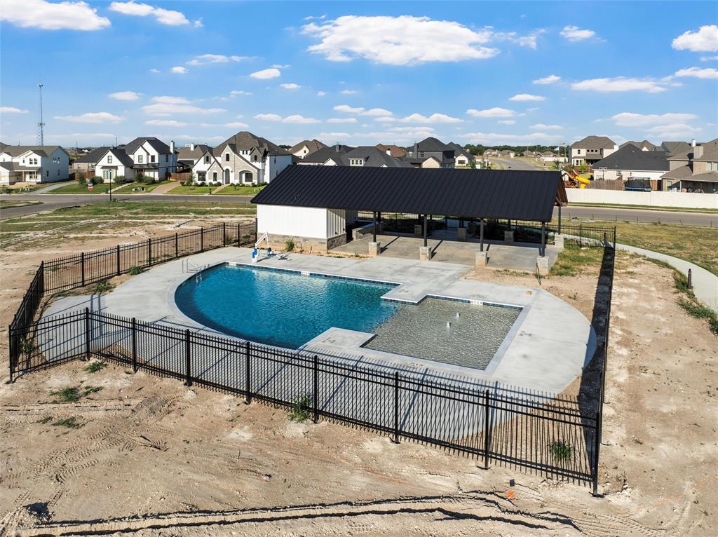 2113 Holborn Street Lorena, TX 76655 - Photo 30 of 31 a view of a terrace with furniture and a garden