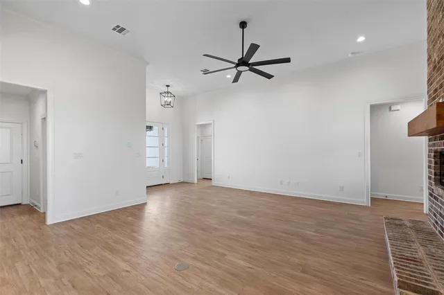 wooden floor in an empty room