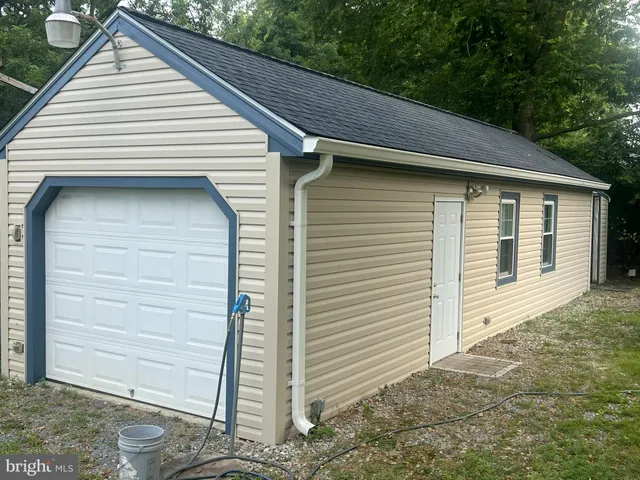 a backyard of a house