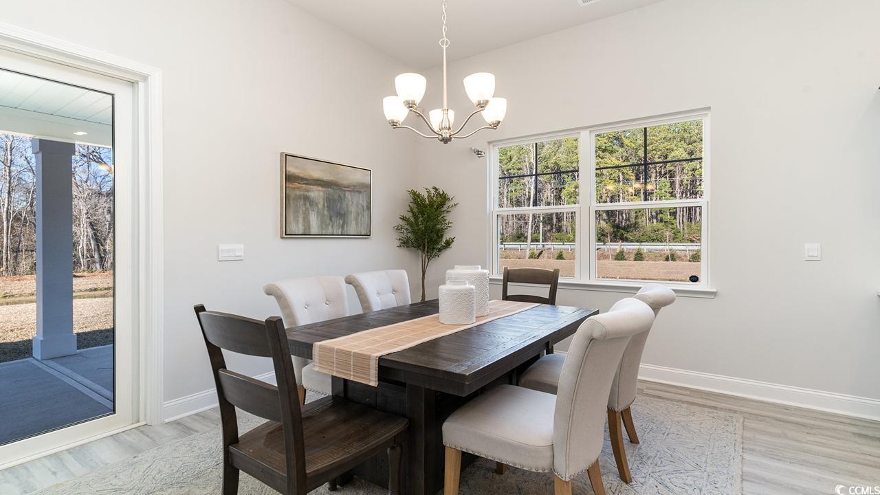 803 Ireland Drive Longs, SC 29568 - Photo 19 of 26 Dining space with a notable chandelier and light w